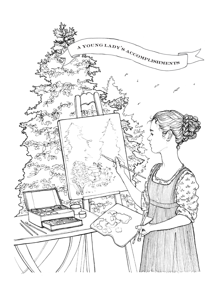 Jane austen coloring book
