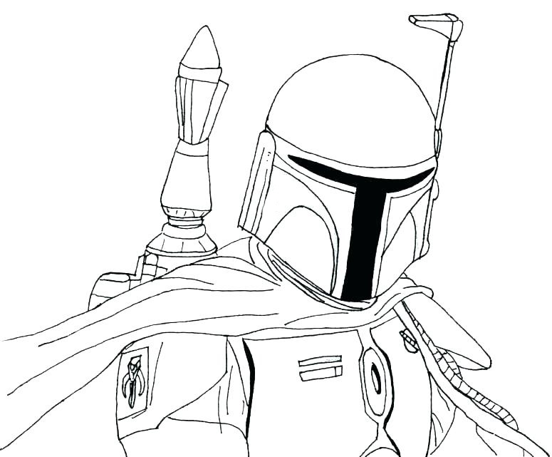 Boba fett coloring pages