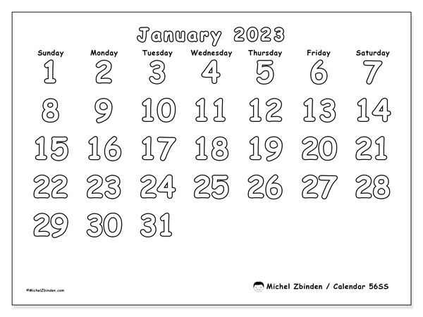 Printable calendar