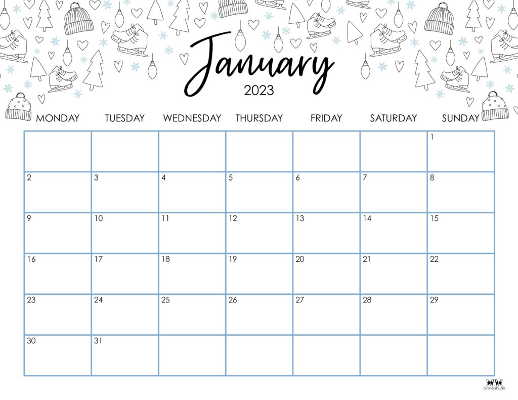 January calendars