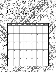 Printable coloring calendar for and woo jr kids activities childrens publishing