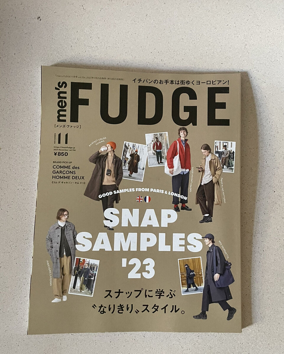 Mens fudge japan magazine november snaps from paris london