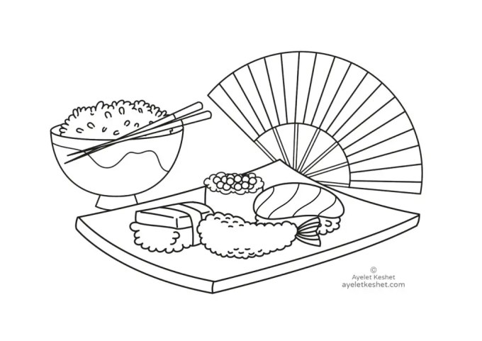 Free coloring pages about japan for kids