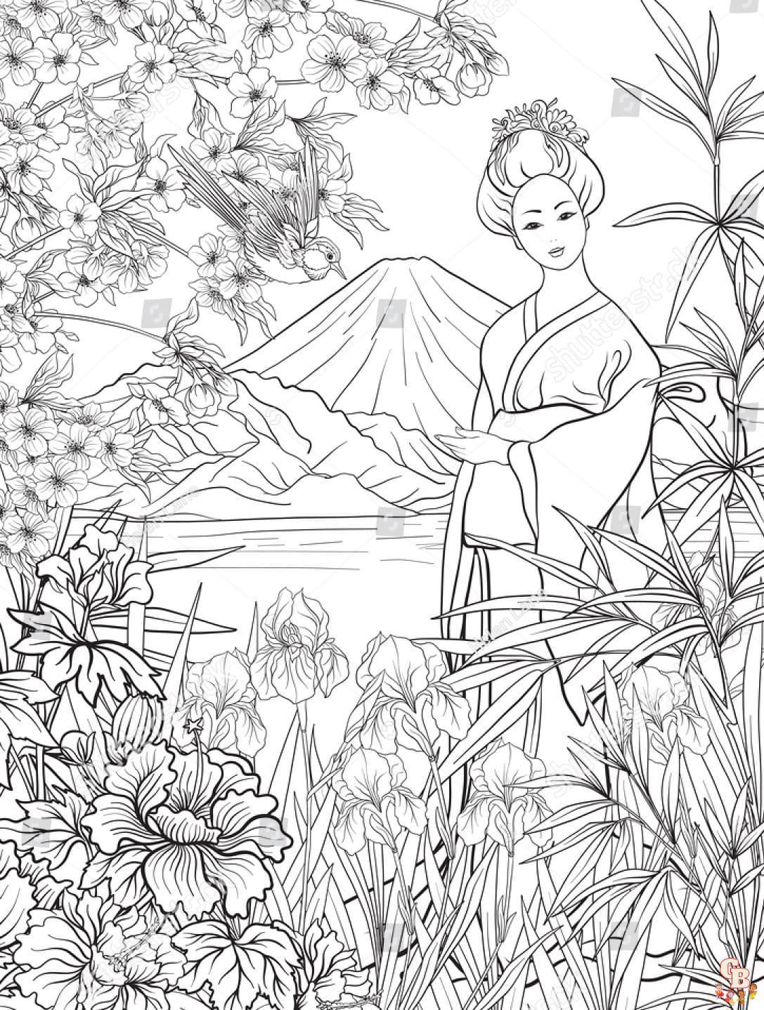 Printable japan coloring pages free for kids and adults