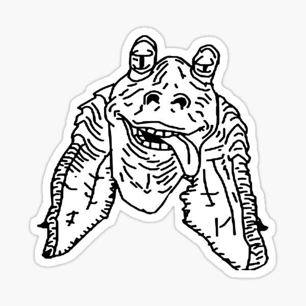 Meesa jar jar binks unisex mens best vintage customize handmade hot idea sticker for sale by judestore