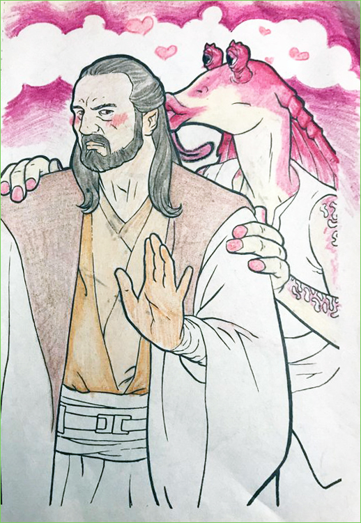 Jar jar binks coloring book corruptions