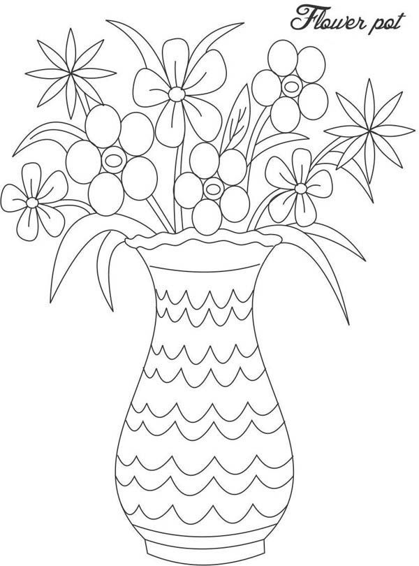 Dibujos para colorear floreros flower drawing flower vase drawing coloring pages
