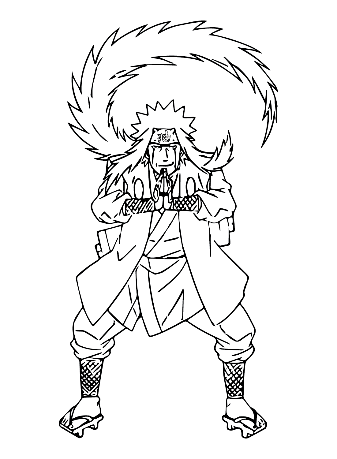 Jiraiya coloring pages printable for free download
