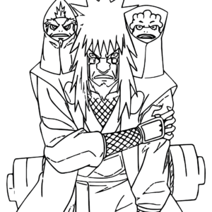 Jiraiya coloring pages printable for free download