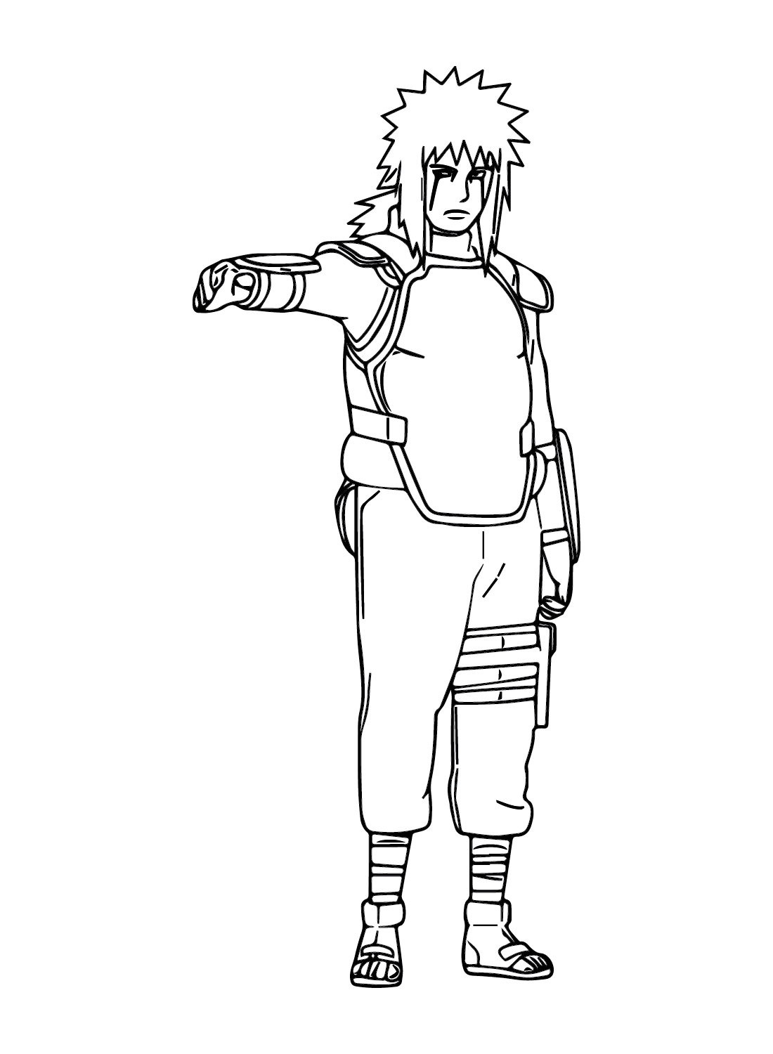 Jiraiya coloring pages printable for free download