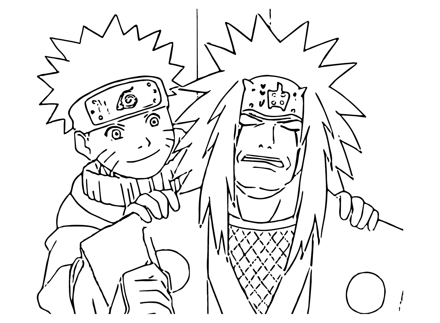 Jiraiya coloring pages printable for free download