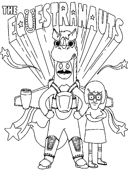 Bobs burgers coloring pages printable for free download