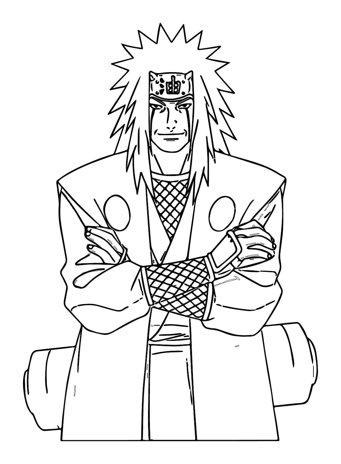 Jiraiya coloring pages printable for free download