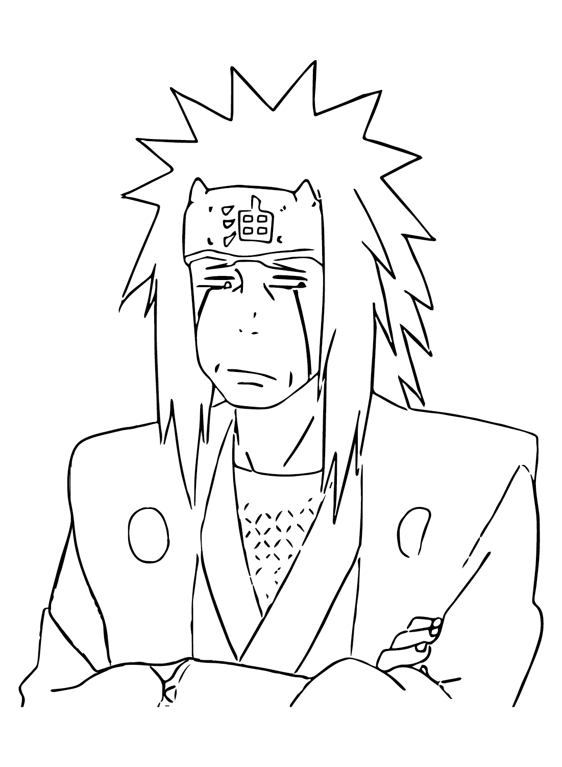 Jiraiya coloring pages printable for free download
