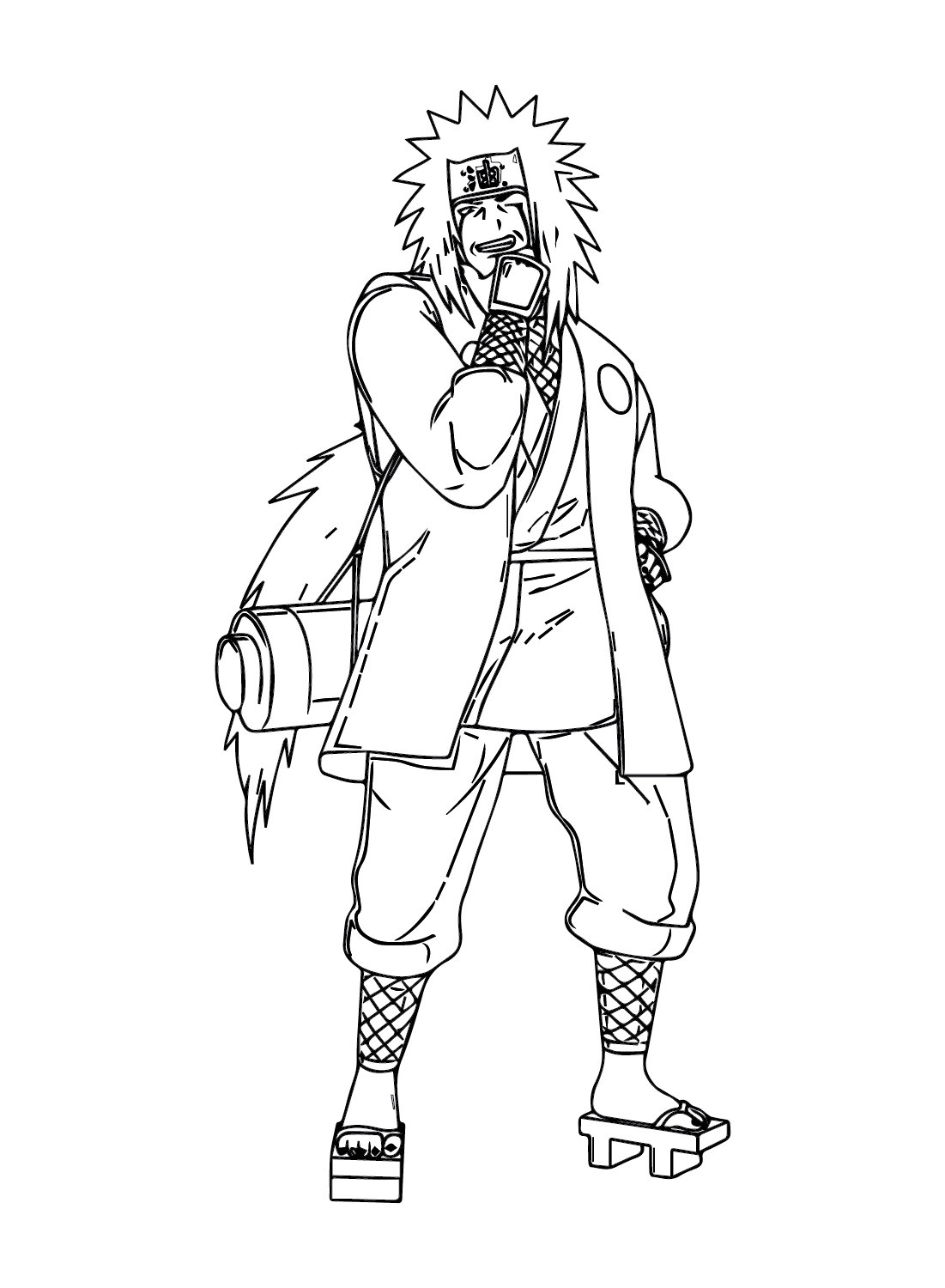 Jiraiya coloring pages printable for free download