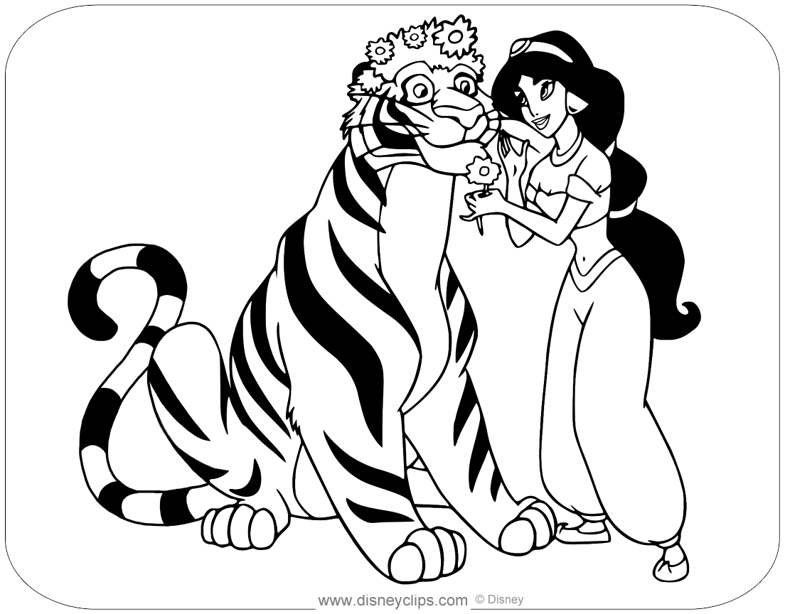 Aladdin coloring pages