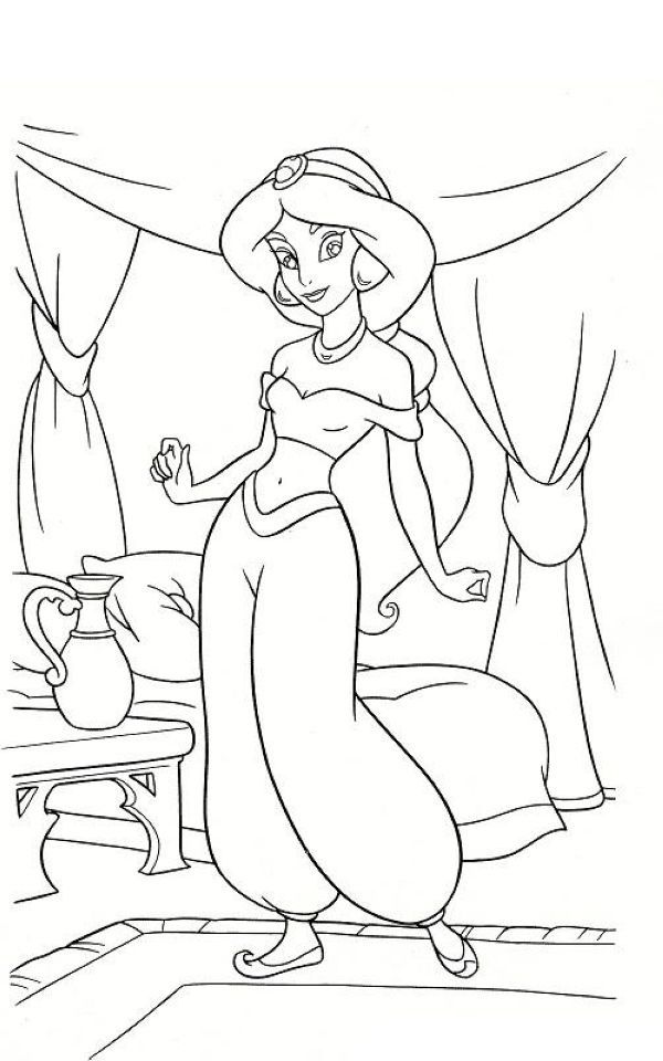 Prince jasmine coloring pages pdf