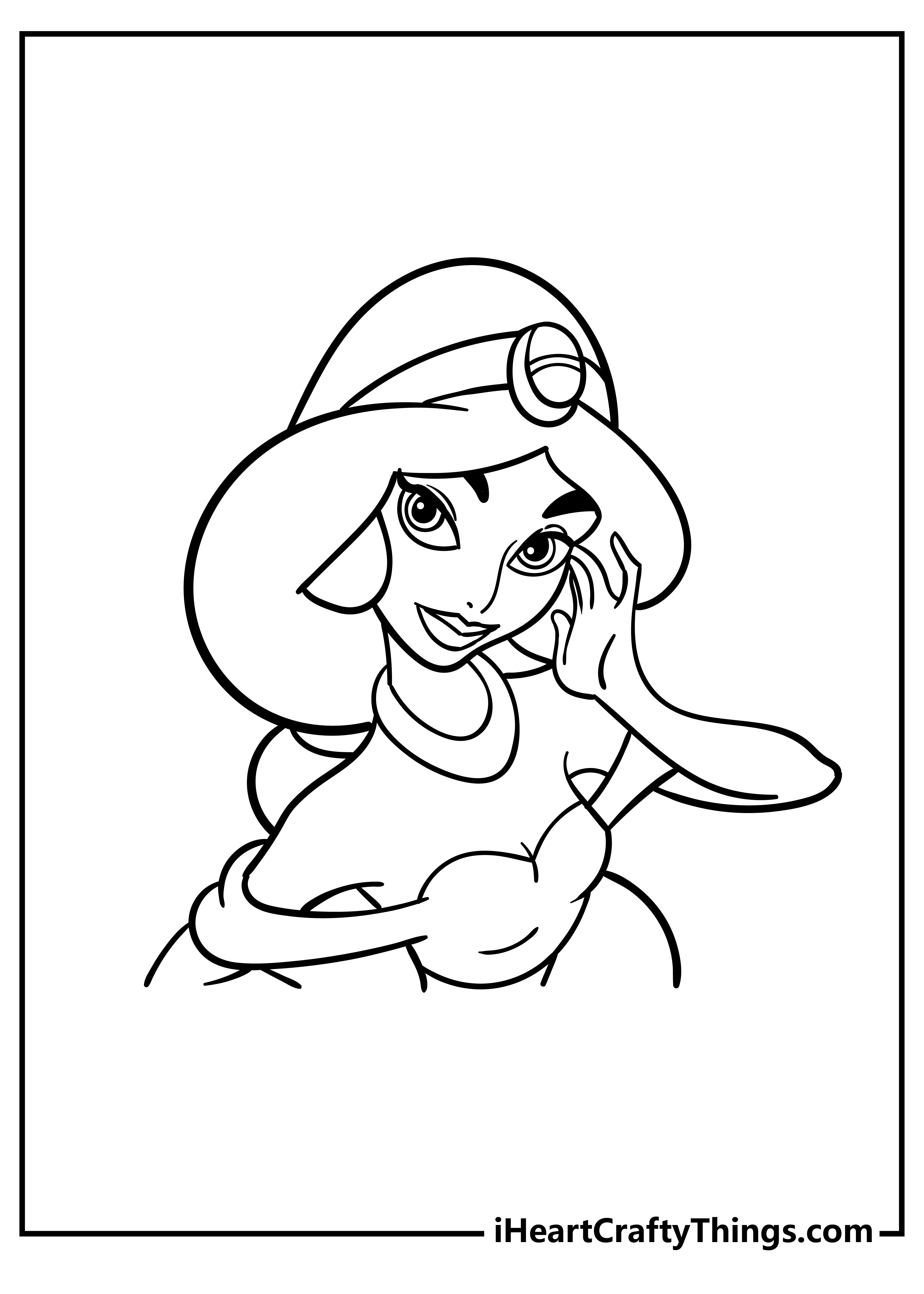 Jasmine coloring pages free printables
