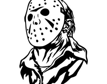 Jason voorhees halloween svg for craft machines cricut cameo silhouette