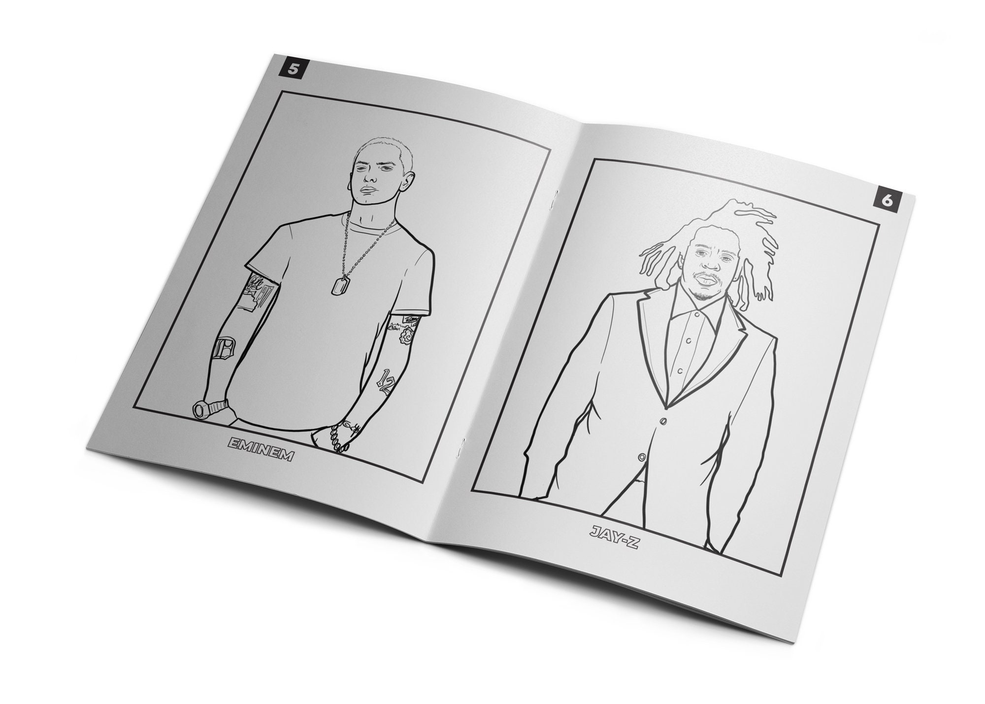 Rap legends activity book rappers coloring book rapper jay