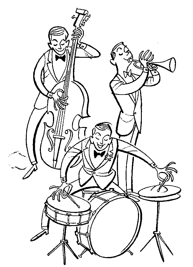 Jazz coloring pages printable for free download