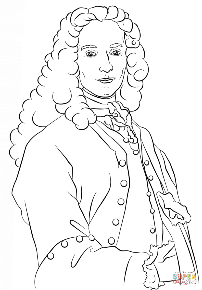 Voltaire coloring page free printable coloring pages