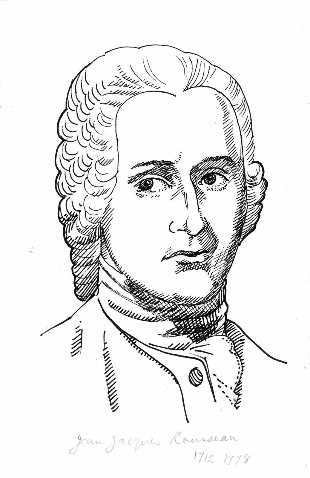 Pen portraits jean jacques rousseau history images inspirational people portrait