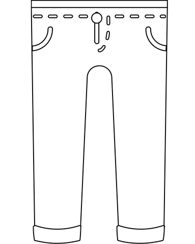 Jeans emoji coloring page free printable coloring pages