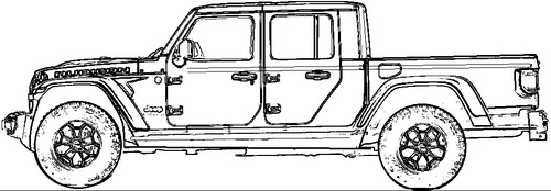 Blueprints cars jeep jeep gladiator rubicon