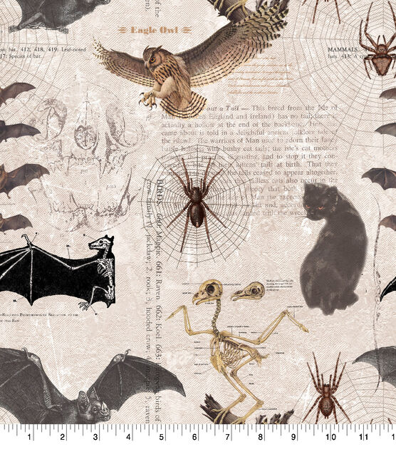 Jeepers creepers animals halloween cotton fabric canada