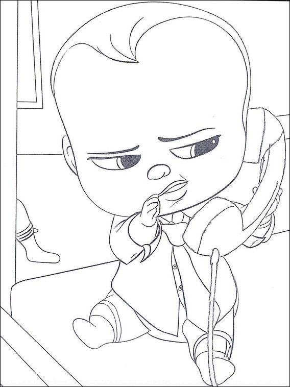 Boss baby printable coloring pages pãginas para colorear un jefe en paãales bebe jefe