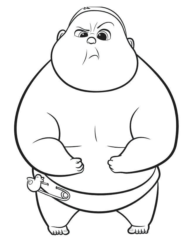 Boss baby coloring pages