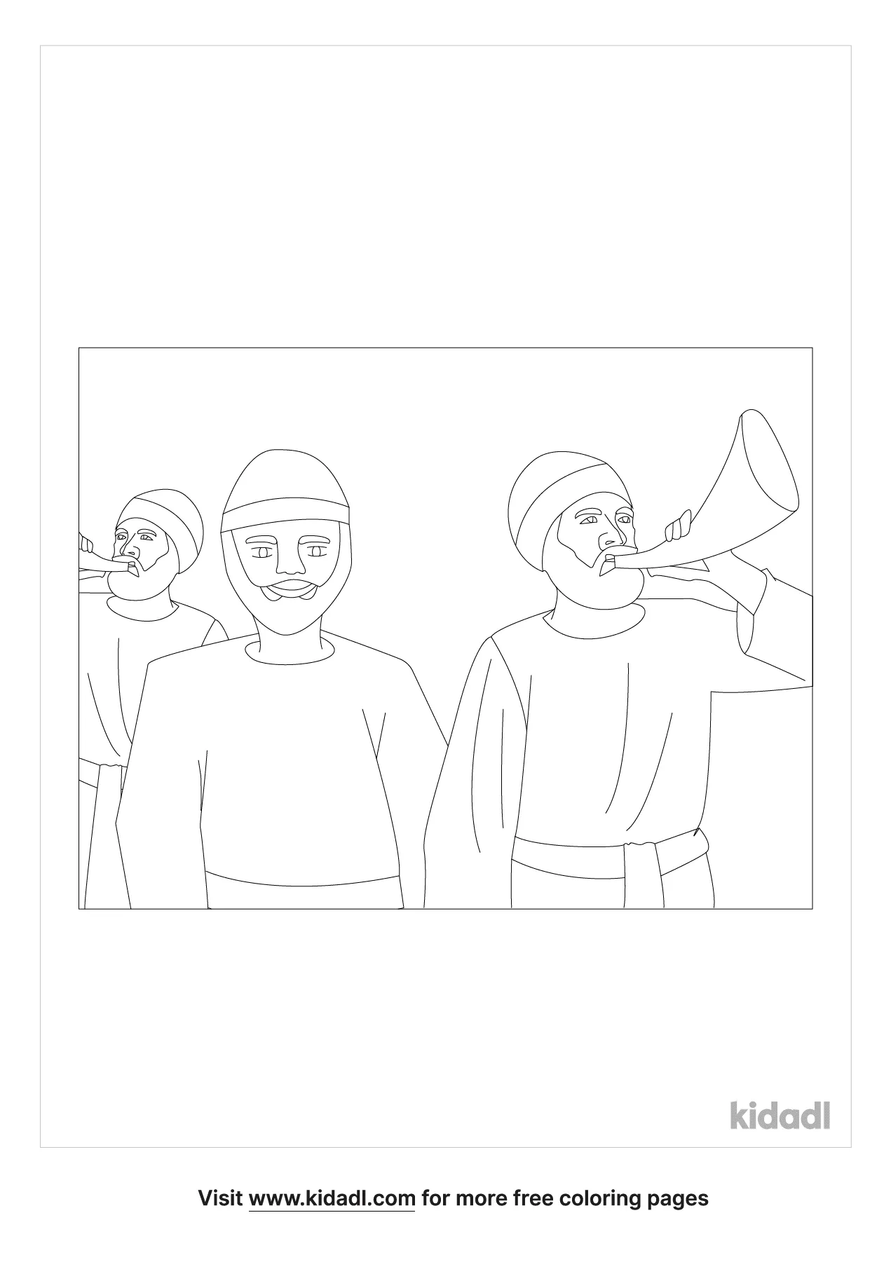 Free jehoshaphat choir army coloring page coloring page printables
