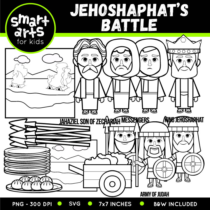 Jehoshaphats battle clip art