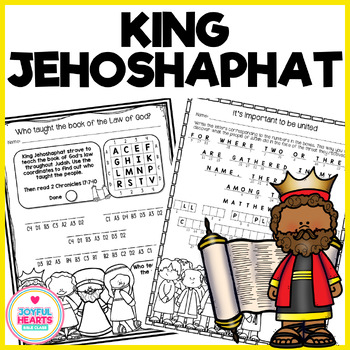King jehoshaphat bible lesson activity pack