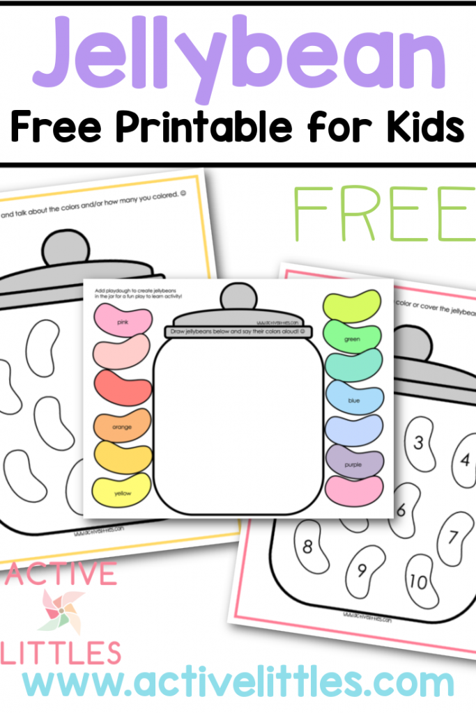 Jelly bean free printable for kids