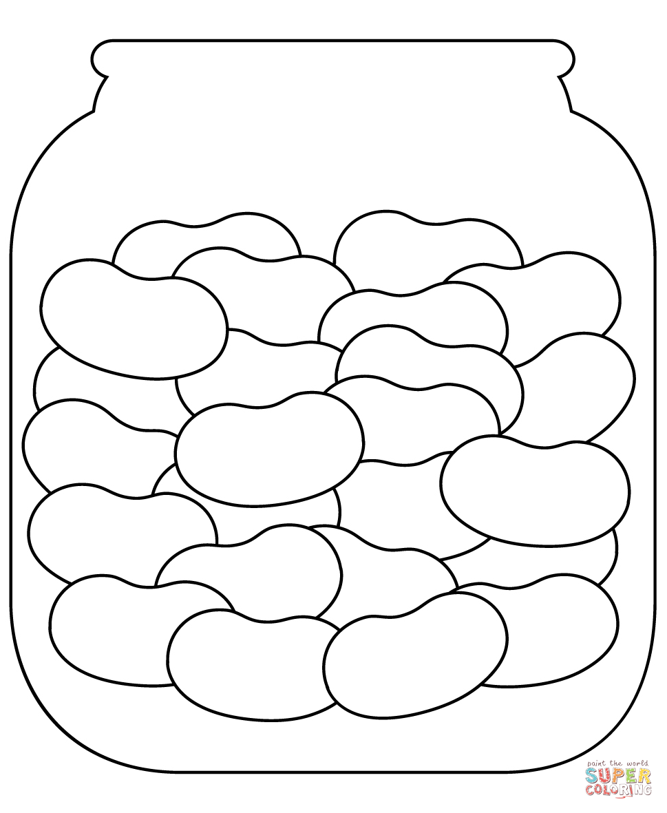 Jelly beans coloring page free printable coloring pages