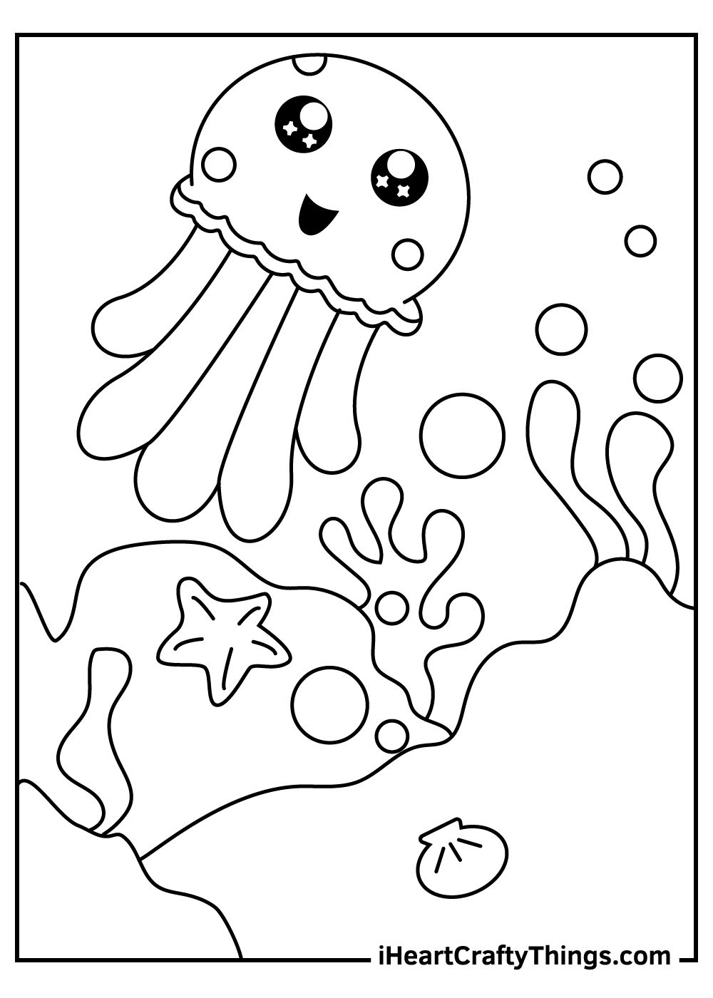 Jellyfish coloring pages free kids coloring pages cute coloring pages coloring pages