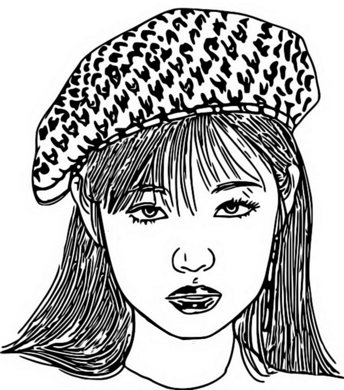 Coloring page blackpink jennie