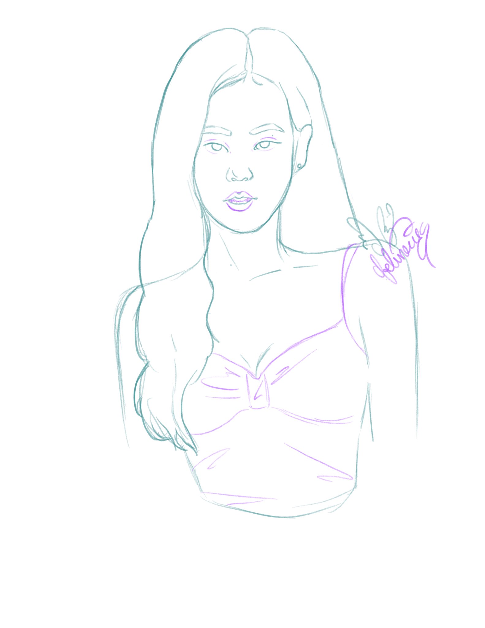 Ððððs art on x ð how you like that i just make this quick sketch tonight that i turned into a coloring page jennie blackpink jenniefanart blackpinkfanart procreate drawing draw