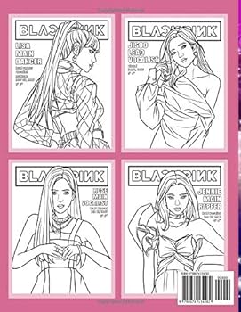 Blackpink coloring book kpop idol coloring books for teens and girls