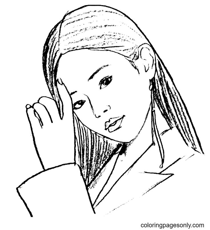 Beautiful blackpink coloring pages
