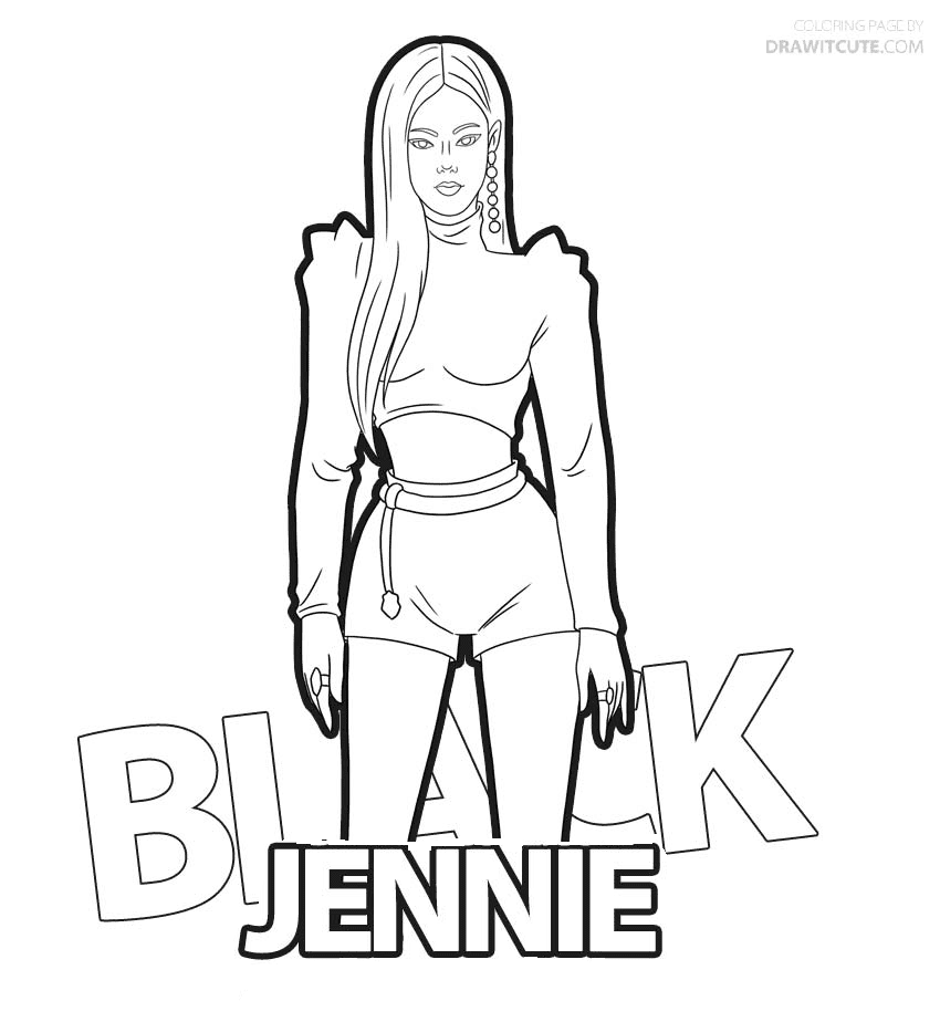 Blackpink coloring pages printable for free download