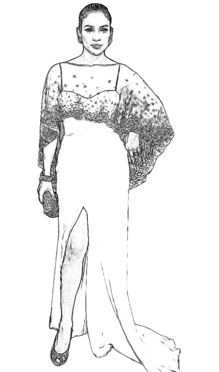 Jennifer lopez celebrity coloring page by dan newburn color jennifer lopez colouring pages
