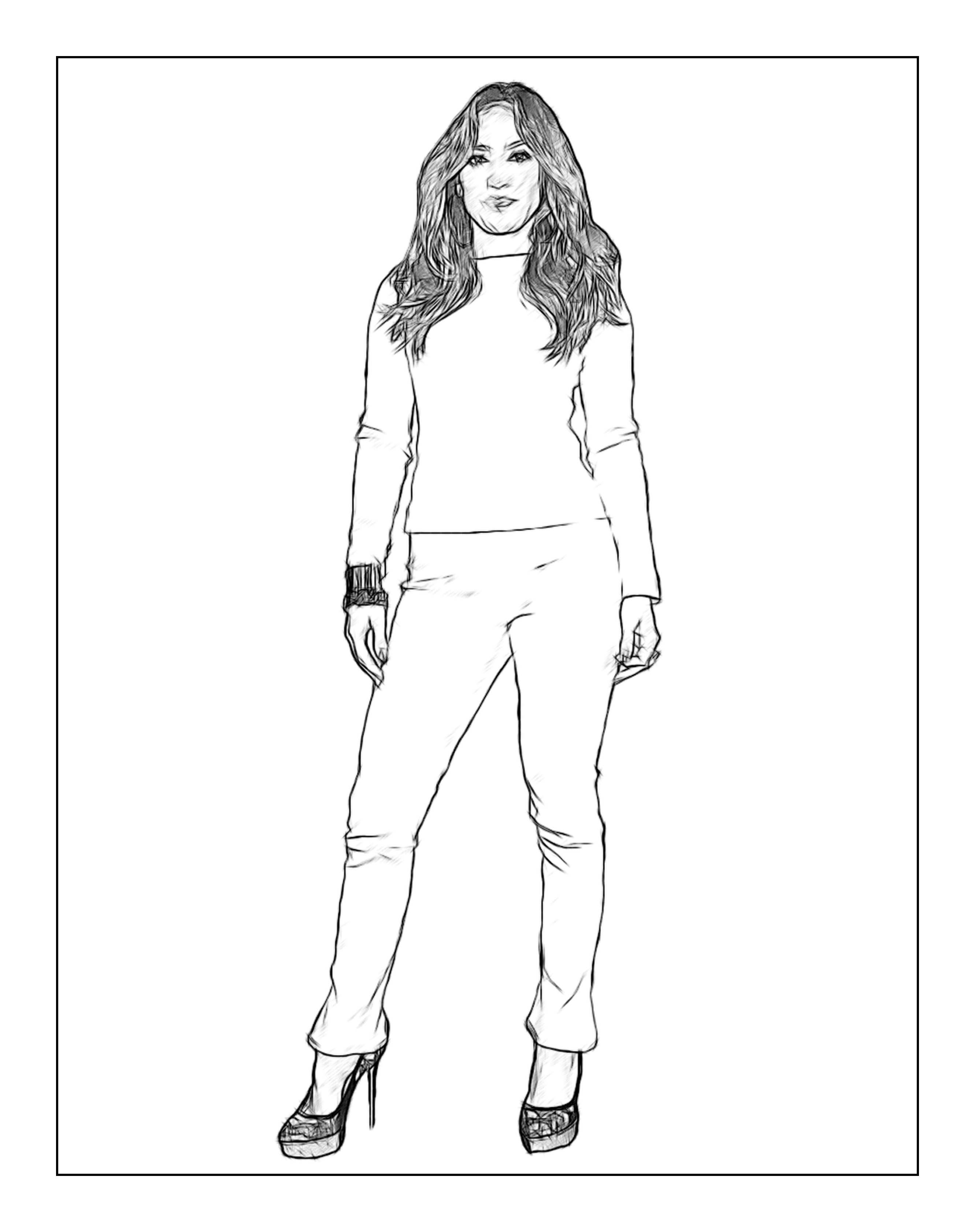 Jennifer lopez celebrity coloring page by dan newburn jennifer lopez colouring pages color