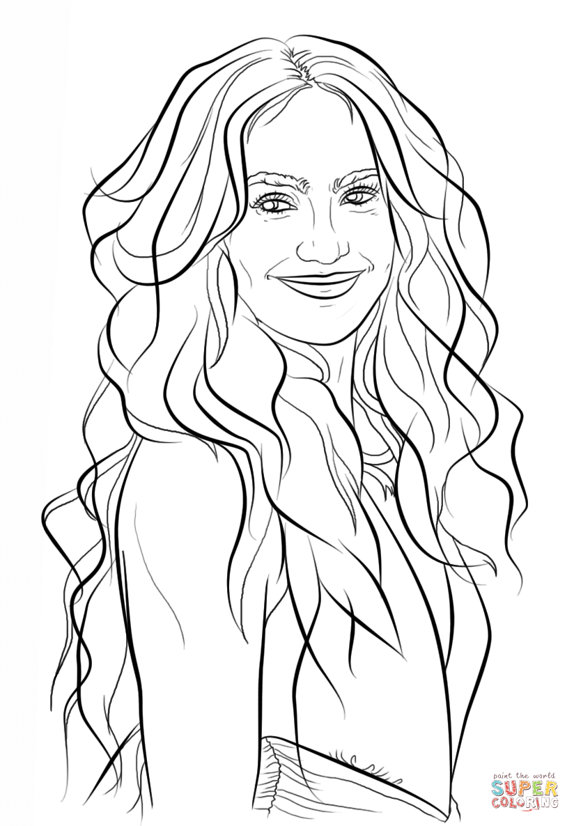 Jennifer lopez coloring page free printable coloring pages