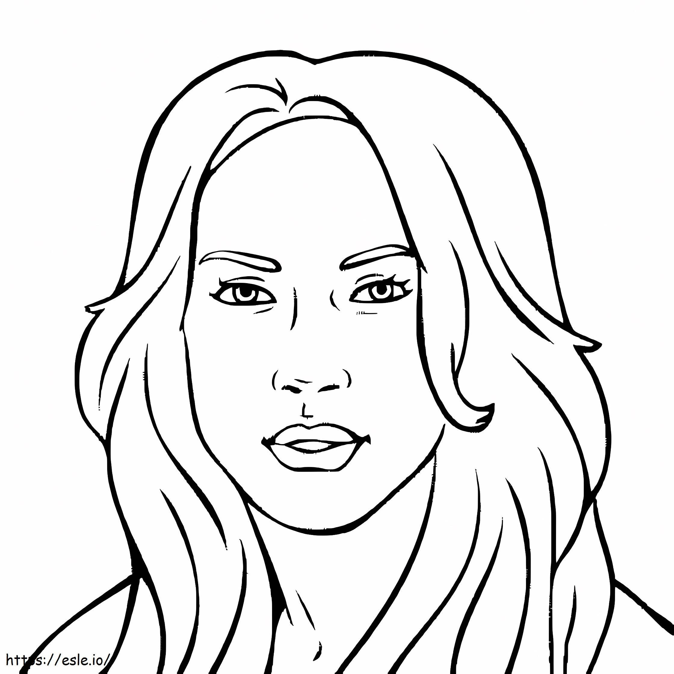 Printable jennifer lopez coloring page