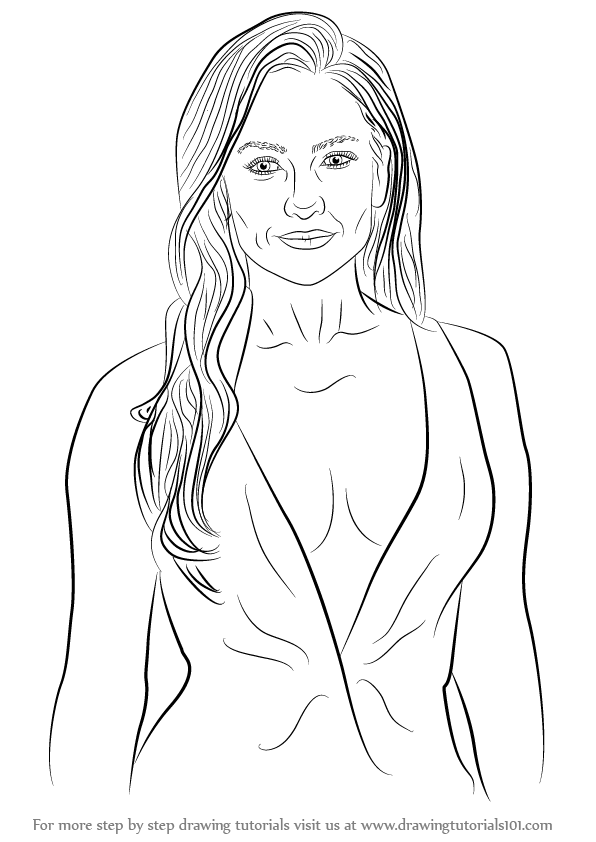 How to draw jennifer lopez celebrities step by step