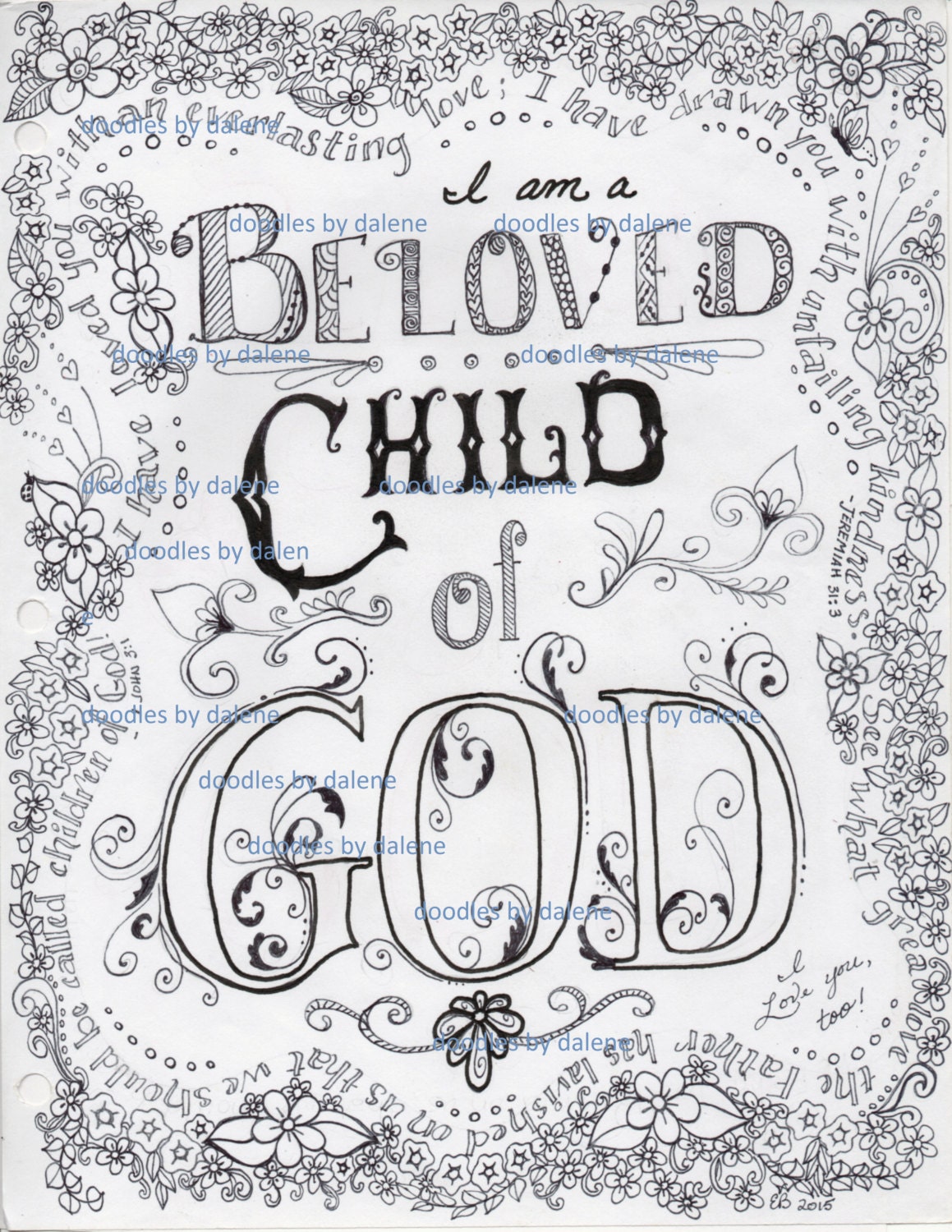 Jeremiah coloring page