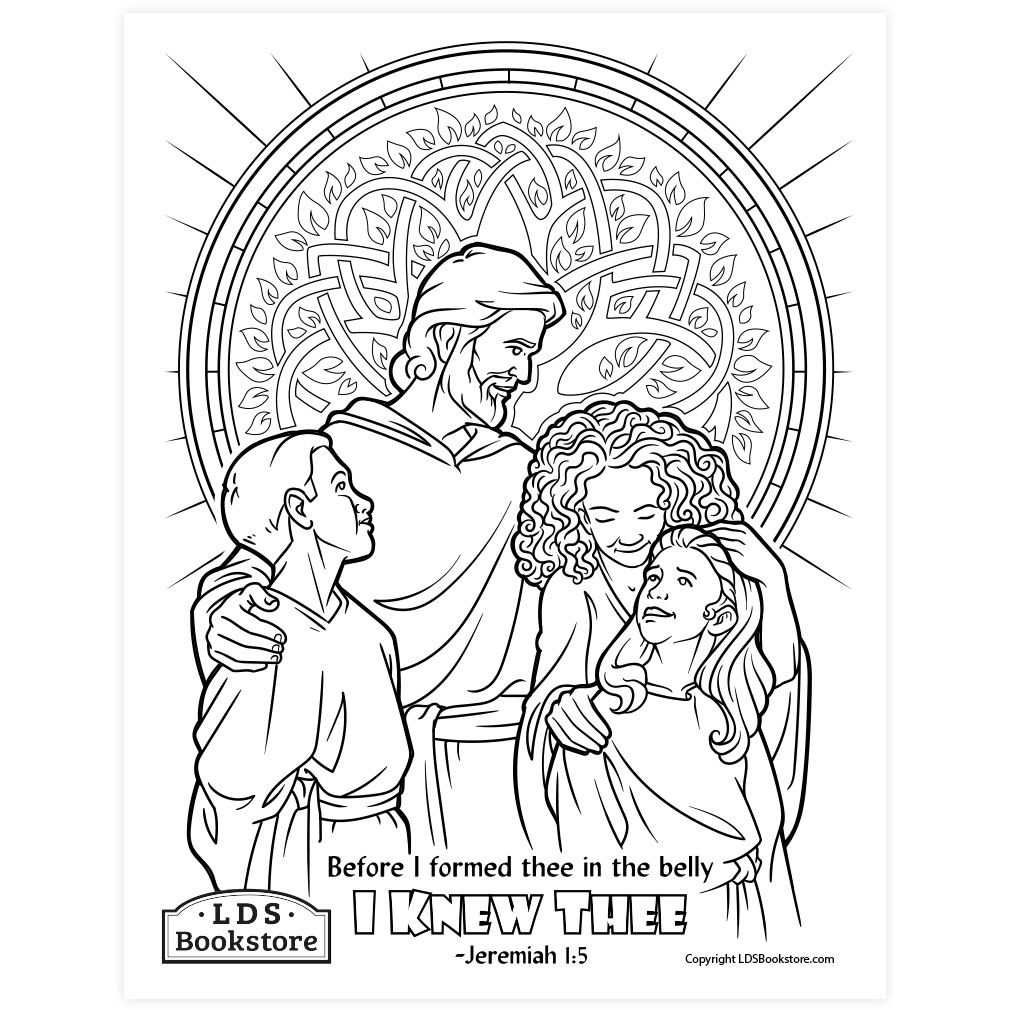I knew thee coloring page
